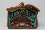 Bill Helin's Longhouse and Canoe