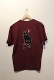 Ron Chambers - Maroon Men's T-Shirt Wolf/Crown Design