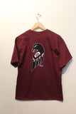 Ron Chambers - Maroon Men's T-Shirt Wolf/Crown Design