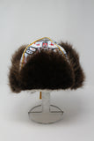 Liz Jim - Adult Medium Wolf Print Fur Hat