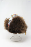 Liz Jim - Adult Medium Wolf Print Fur Hat