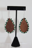 Salmon Skin Drop Earrings