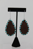 Salmon Skin Drop Earrings