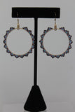 Mariah Beaded Hoops 1.5"