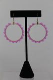 Mariah Beaded Hoops 1.5"