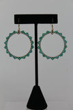 Mariah Beaded Hoops 1.5"