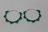 Mariah Beaded Hoops 1"
