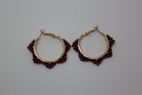 Mariah Beaded Hoops 1"