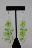 JENNIKA FRINGE EARRINGS FLOWER W/ WHITE BACKGROUND