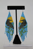 Dorothy Earrings Crow and Sun Fringe