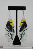 Dorothy Earrings Crow and Sun Fringe