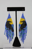 Dorothy Earrings Crow and Sun Fringe
