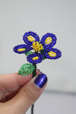Beaded Wire Flower