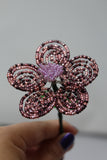 Various Beaded Wire Flowers