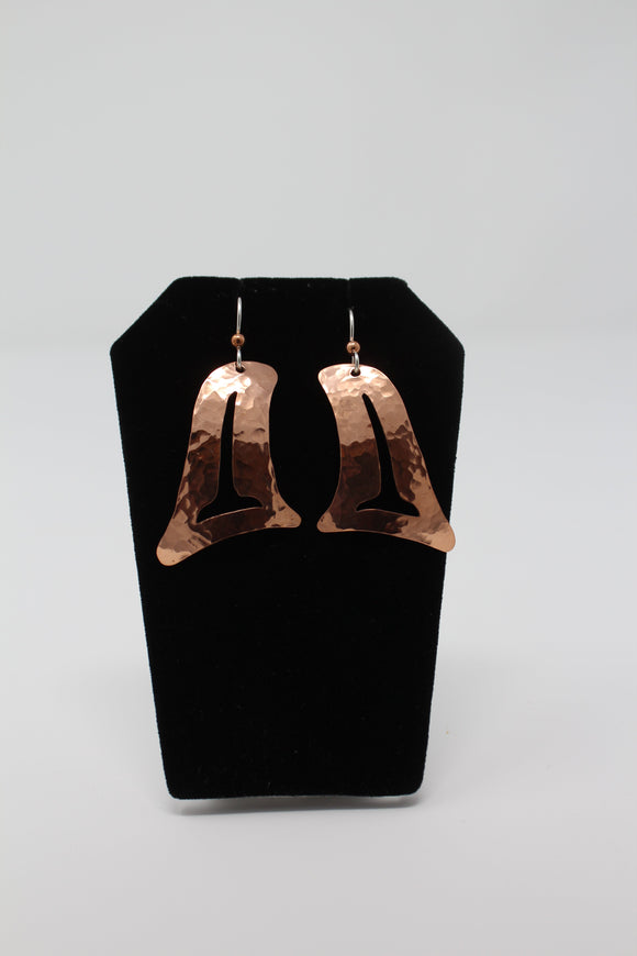 Mary & Roz - Kéet Gooshí Earrings - Copper, Silver, Copper Patina