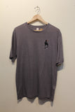 Ron Chambers - Grey Men's T-Shirt Wolf/Crow Design