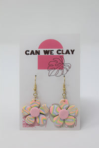 Can We Clay - Rose Quartz Retro Flower