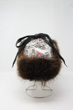 Liz Jim - Medium Raven Pattern Fur Hat