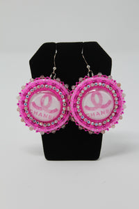 Jenny Webb - Pink Chanel Earrings