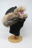 Audrey Brown - Beaded Centre Lynx Fur Headband