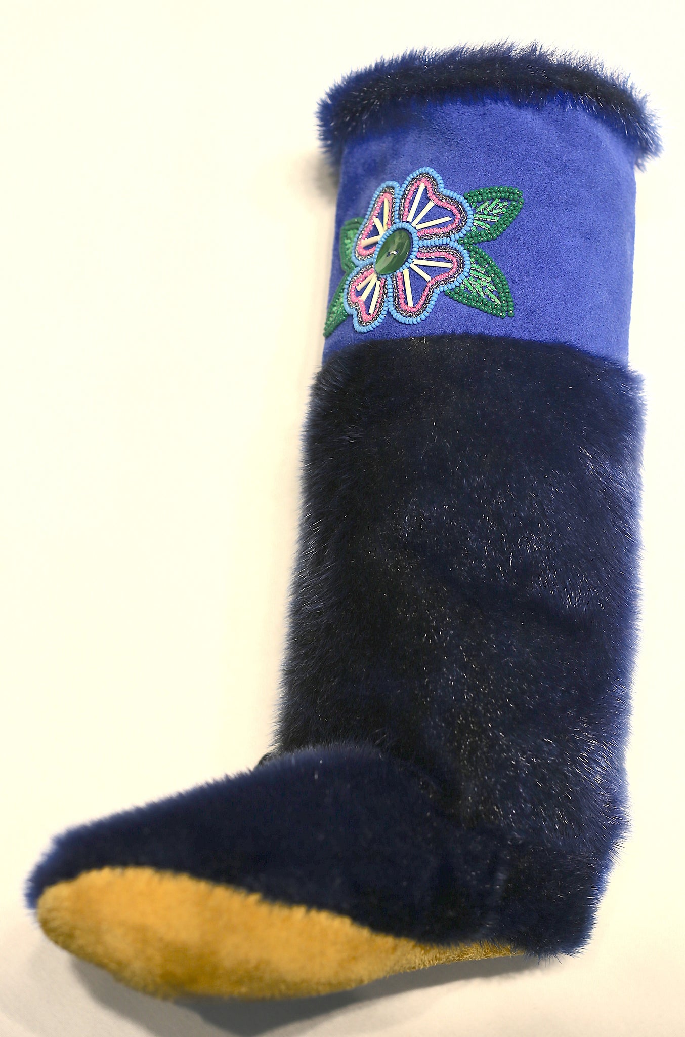 Edith Baker W Size 5-6 Seal Skin Mukluks - Main Image